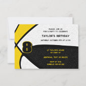 Zwart Goud Team Kleurt Basketbal Verjaardag Kaart (Voorkant)