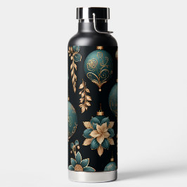 ZWART GOUD TURQUOISE KERSTVERSIERINGEN WATERFLES