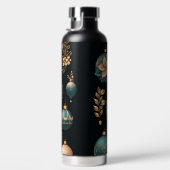 ZWART GOUD TURQUOISE KERSTVERSIERINGEN WATERFLES (Rechts)