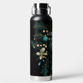 ZWART GOUD TURQUOISE KERSTVERSIERINGEN WATERFLES