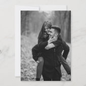 Zwart Goud Victoriaans Gepersonaliseerde Bruiloft  Kaart (Voorkant)