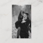 Zwart Goud Victoriaans RSVP QR Code Bruiloft Websi Informatiekaartje (Voorkant)