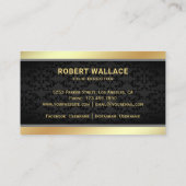 Zwart Goud Video Camera Professionele Filmregisseu Visitekaartje (Achterkant)