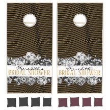 Zwart & Goud Vintage & Moderne Luxe Bruidsdouche