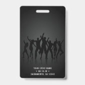 Zwart & Goud VIP All Access Concert Badge (Achterkant)