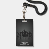 Zwart & Goud VIP All Access Concert Badge (Achterkant met lanyard)