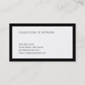 Zwart | Goud Visitekaartje (Achterkant)