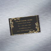 Zwart Goud Visitekaartje Magneet Gouden Lijsten (Voorbeeld)