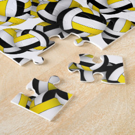 Zwart Goud Volleybal Team Kleuren kinder Legpuzzel