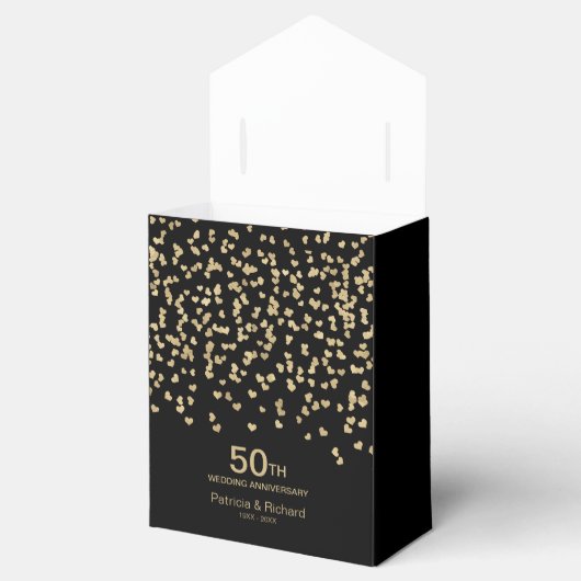 Zwart Goud We doen nog steeds Bruiloft Jubileum Pa Bedankdoosjes (Geopend)