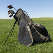 Zwart Goud Western Koeienhuid Golfhanddoek (Groen)