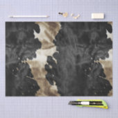 Zwart Goud Western Koeienhuid Tissuepapier (Craft)