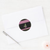Zwart & Goud Wild Plum Jelly Productlabel Ronde Sticker (Envelop)