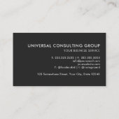  Zwart Goud Wit Grijs Professional Visitekaartje (Achterkant)