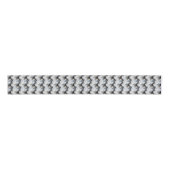 Zwart, goud & wit marmerprint grosgrain lint (Voorkant)