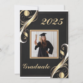 Zwart Goud Witte Afstuderen 2026 Kaart