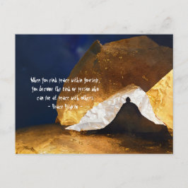 Zwart Goud Yoga Meditatie Instructeur Reiki Master Briefkaart