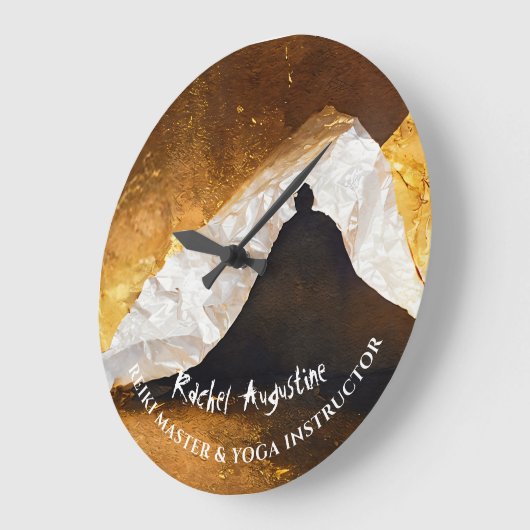 Zwart Goud Yoga Meditatie Instructeur Reiki Master Grote Klok (Hoek)