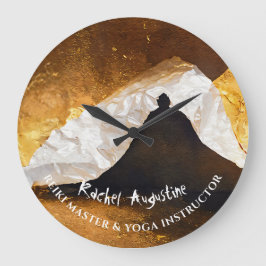 Zwart Goud Yoga Meditatie Instructeur Reiki Master Grote Klok