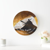 Zwart Goud Yoga Meditatie Instructeur Reiki Master Grote Klok (Huis)