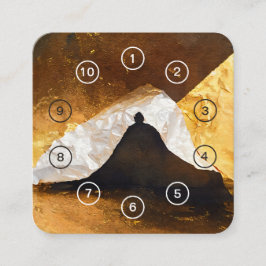 Zwart Goud Yoga Meditatie Instructeur Reiki Master Klantenkaartje