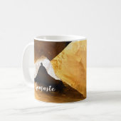 Zwart Goud Yoga Meditatie Instructeur Reiki Master Koffiemok (Voorkant links)