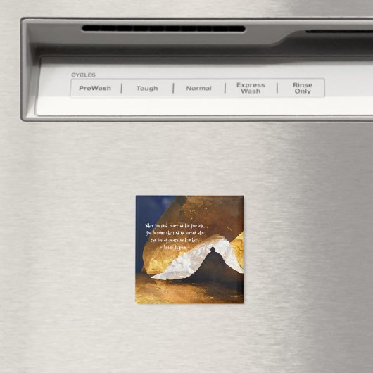 Zwart Goud Yoga Meditatie Instructeur Reiki Master Magneet (Insitu (Vaatwasser))