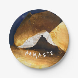 Zwart Goud Yoga Meditatie Instructeur Reiki Master Papieren Bordje