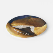 Zwart Goud Yoga Meditatie Instructeur Reiki Master Papieren Bordje (Gekanteld)