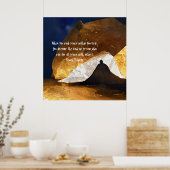 Zwart Goud Yoga Meditatie Instructeur Reiki Master Poster (Keuken)