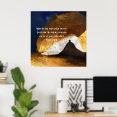 Zwart Goud Yoga Meditatie Instructeur Reiki Master Poster (Thuiskantoor)