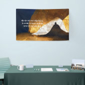 Zwart Goud Yoga Meditatie Instructeur Reiki Master Spandoek (Beurs)