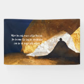 Zwart Goud Yoga Meditatie Instructeur Reiki Master Spandoek (Horizontaal)