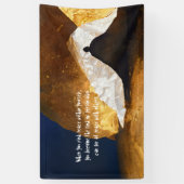 Zwart Goud Yoga Meditatie Instructeur Reiki Master Spandoek (Verticaal)