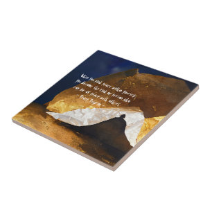 Zwart Goud Yoga Meditatie Instructeur Reiki Master Tegeltje