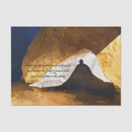 Zwart Goud Yoga Meditatie Instructeur Reiki Master Tissuepapier