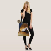 Zwart Goud Yoga Meditatie Instructeur Reiki Master Tote Bag (Op model)