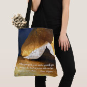 Zwart Goud Yoga Meditatie Instructeur Reiki Master Tote Bag (Dichtbij)