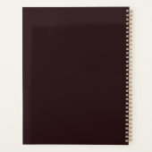 Zwart Goud Zakelijk Luxe Modern Kookboek Planner (Achterkant)
