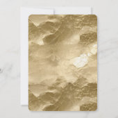 Zwart Goud Zebra Vrijgezellenfeest Kaart (Achterkant)