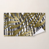 Zwart & Goud Zebraprint Safari Chic Glamour Bad Handdoek (Handdoek)