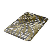 Zwart & Goud Zebraprint Safari Chic Glamour Badmat (Gekanteld)