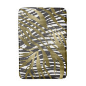 Zwart & Goud Zebraprint Safari Chic Glamour Badmat (Voorkant Verticaal)