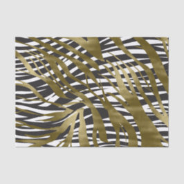 Zwart & Goud Zebraprint Safari Chic Glamour Tissuepapier