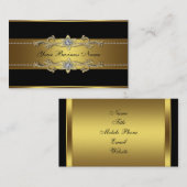 Zwart Goud Zwarte Visitekaartjes (Voorkant / Achterkant)
