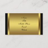 Zwart Goud Zwarte Visitekaartjes (Achterkant)
