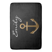 Zwart-goudanker Badmat (Voorkant Verticaal)