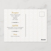 Zwart & goudArabisch Quinceañera Foto Briefkaart (Achterkant)