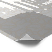 Zwart & goudArabisch Quinceañera Foto Poster (Hoek)