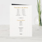 Zwart & goudArabisch Quinceañera Foto-uitnodiging (Achterkant)